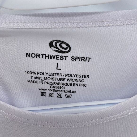 Northwest Spirit Graphic Tee Shirt White with Screaming Monkey Design Size Large - Picture 4 of 8